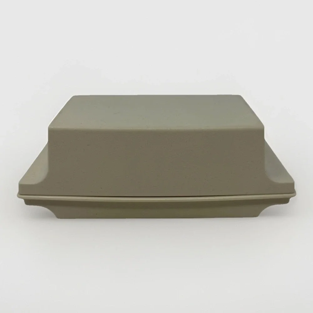 Vintage Tupperware 512-2 Almond 2 Stick Butter Dish With Lid Made in USA
